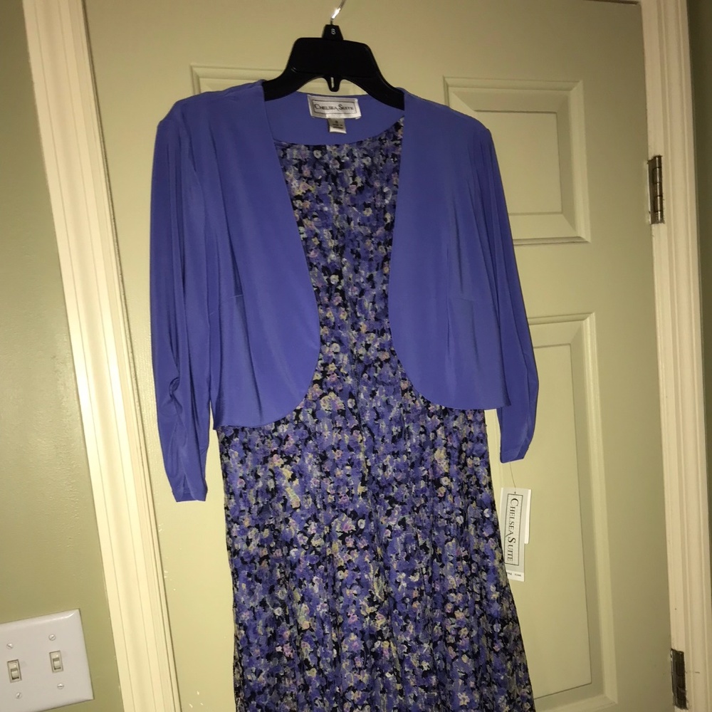 Two-piece floral print dress